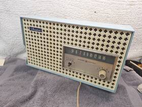T-165a-blue Ge Vintage General Electric Model T-165a Baby Blue Radio Musaphonic Mcm Usa