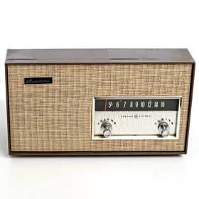 T-190a Ge General Electric Superheterodyne Tube Radio Works But Needs Tuning Repair