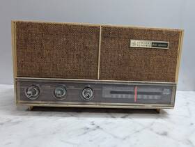 T1120a Ge General Electric Long Range Am 6 Tube Dual Speaker Radio Parts/repair