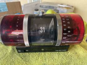 T2365a Ge Vintage General Electric Am/fm Desk Calendar Radio Portable Hand Held