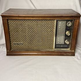 T265b Ge Vintage Am Fm Tube Radio Completely Original Working General Electric