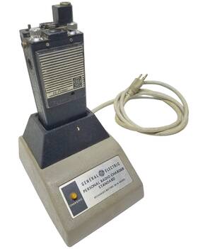 6akbsbcx General Electric Ge Mastr Hi-power Radio With Charger Vintage