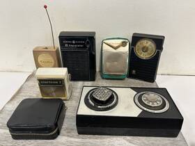 General Electric Claricon Realtone Little Tiger International Rec Tr-651 Vintage Transistor Radios Lot