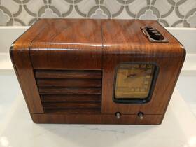 G10942 General Electric 1939 Hp559 Ge 5 Tube Radio Broadcast Scarce Pre War See Info