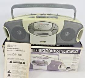 C843sd Gpx Vntg Gran Prix Am/fm Radio Stereo Cassette Player Recorder Boom Box