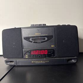 Dc715 Gpx Vintage Stereo Cassette Clock Radio Am/fm Digital Tested Dc715 Gpx Vintage Stereo Cassette Clock Radio Am/fm Digital Tested