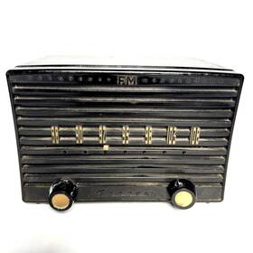 El-610 Granco Vintage 1950 S Celluloid Fm 6 Tube Radio 7x5 Inch Powers On