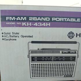Kh-434h Hitachi Vintage Am Fm Battery Portable Radio