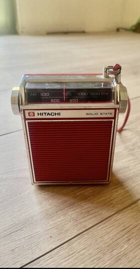 530-1605 Hitachi Th-831 Solid State Am Khz Transistor Radio Japan Tested Works