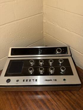 873885 Hy-gain Viii Vintage Radio Transceiver Microphone Input Headphone Jack Speaker