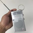 Icf-17 Sony Vintage Transistor Pocket Receiver Fm Am Radio Silver