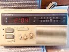 Icf-c220w Icf-220w Sony Vintage Dream Machine Bar Cream Colored Radio Clock Dual