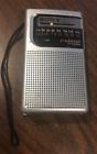 Icf-s10mk2 Sony Handheld Pocket Radio Silver Vintage Works