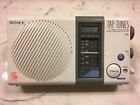 Icf-s77w Sony Tap Tunes Tv White Antenna Vintage