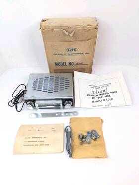 X-203 Inland Dynatronics Manual Tuned All Transistor Volkswagen Radio 1971 New