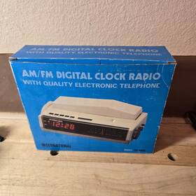 Tc-9935 International 9935 Vintage Am/fm Telephone Clock Radio Model New In Box