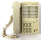 It-d10 Sony Vintage Corded Wall Desk Feature Telephone Phone Beige Tested