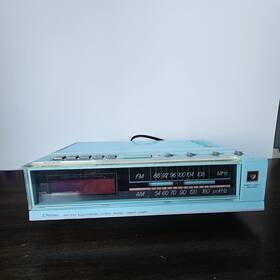 680-3041 J. C. Penney Vintage 1980s Jc Am Fm Alarm Clock Stereo Radio Blue