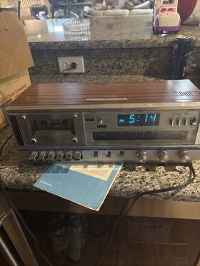 850-0373 J. C. Penney Jcpenney Am/fm Stereo Clock Radio/cassette Player/recorder Vintage