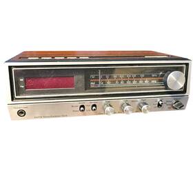 680-3816-12 J. C. Penney 850-1496 Vintage Jc Alarm Clock Radio Am/fm Tuner Headphone Jack Works
