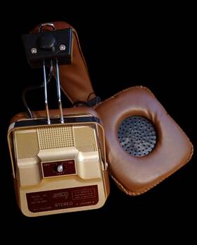 222xl Jasco Retro Model Am/fm Radio Headphones - Nos Vintage Steampunk Style