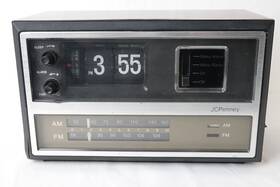 850-1470 Jc Penney Flip Clock Am/fm Radio Penny Vtg Tested Everything Works - Read