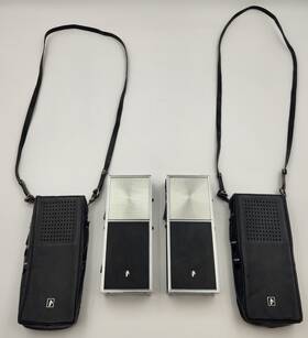 8115 Jc Penny Vintage Set Transistor/transceiver Model With Cases Tested And Works