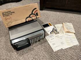 685-1037f Jcpenney Vintage Television Radio Tv Tested Works Battery Corded Box