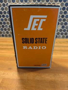 Jec R-962e1 Vintage Solid State Radio Red White Nos Boxed Transistor Hong Kong
