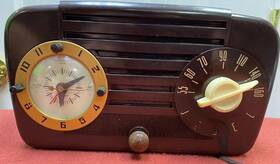 125-65 Jewel Datom Vintage Industries Bakelite Vacuum Tube Clock Radio Part No