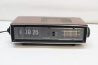 Jj-6152 Vintage Lloyds Flip Clock Radio Alarm Woodgrain Works Great Llloyd