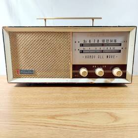 A-826 Juliette Vtg Topp Portable Radio 2 Band 8 Transistor Cordless Tested Read