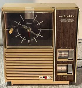 Fcr-1237 Juliette Vtg Topp Solid State Instant Sound Clock Radio Rare Read