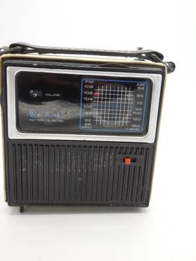 Fpr-1272d Juliette Vintage Am Fm Portable Radio Model Battery Electric Works