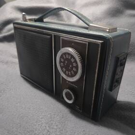Fpr-1276 Juliette Vintage Topp Portable Radio Teal Blue Am Fm Solid State