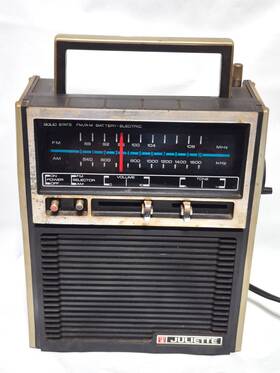 Fpr-1281 Juliette Vtg Rare / Topp Am/fm Solid State Radio Hong Kong - Tested Fpr-1281 Juliette Vtg Rare / Topp Am/fm Solid State Radio Hong Kong - Tested