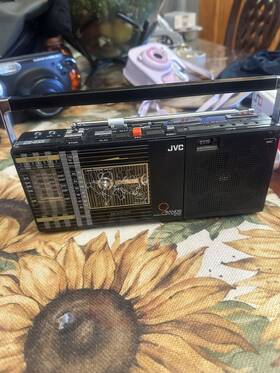 Rc-s22 Jvc Vintage 9 Band Am/fm Short Wave Radio Cassette Player Tested Working