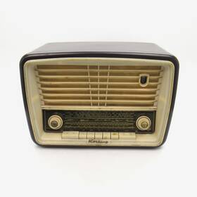 3923w Korting German Am Fm Sw 1960s Bakelite Tube Radio Powers On - Read