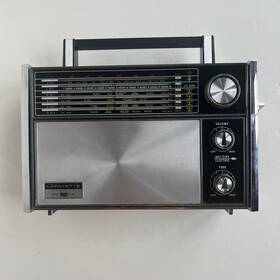 17-0180l Lafayette Vtg Am/fm/sw Solid State Radio Ac Dc Model 6 Bands Working