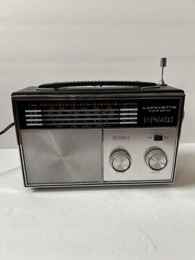 4905-7504 Lafayette Vintage Am/fm/sw/m8 Solid State Radio 4 Bands Ac/dc #0179l