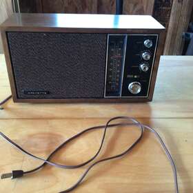 99-35644w Lafayette Vintage Am/fm Radio Solid State Wood Tabletop Works Great 99-35644w Lafayette Vintage Am/fm Radio Solid State Wood Tabletop Works Great