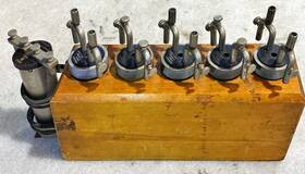 1108077 Leeds & Northrop Vtg. 6 And Northrup Precision Oil Resistor Standard Set 1 Ohm 10000 Ohms