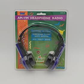 Lenoxx 12695038 Street Beat Am/fm Radio Vintage 90s Headphones Model 882 Purple 1995