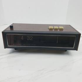 Ij61g-118c Lloyds Vintage Flip Alarm Clock Radio Am Fm Model For Parts