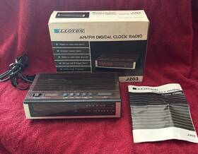 J203 Lloyds Vintage Lloyd S Am/fm Electronic Digital Clock Radio Original Box Works