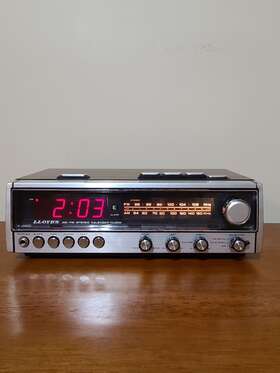 J242 Lloyds Vintage Am/fm Stereo Callander Alarm Clock / Fully Tested