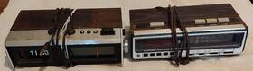 Rc-6354 Lloyds & Panasonic Pair Of Vintage 1980s Am/fm Clock Radios - J230