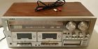M2683 Yorx Vintage Stereo Dual Tape Deck Good Working Condition