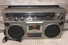 M9820 Sanyo Vintage Boombox Radio And Tape Recorder Model M9820 Sanyo Vintage Boombox Radio And Tape Recorder Model