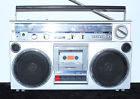 M9820k Sanyo Vintage Boombox Radio And Tape Recorder Model Working